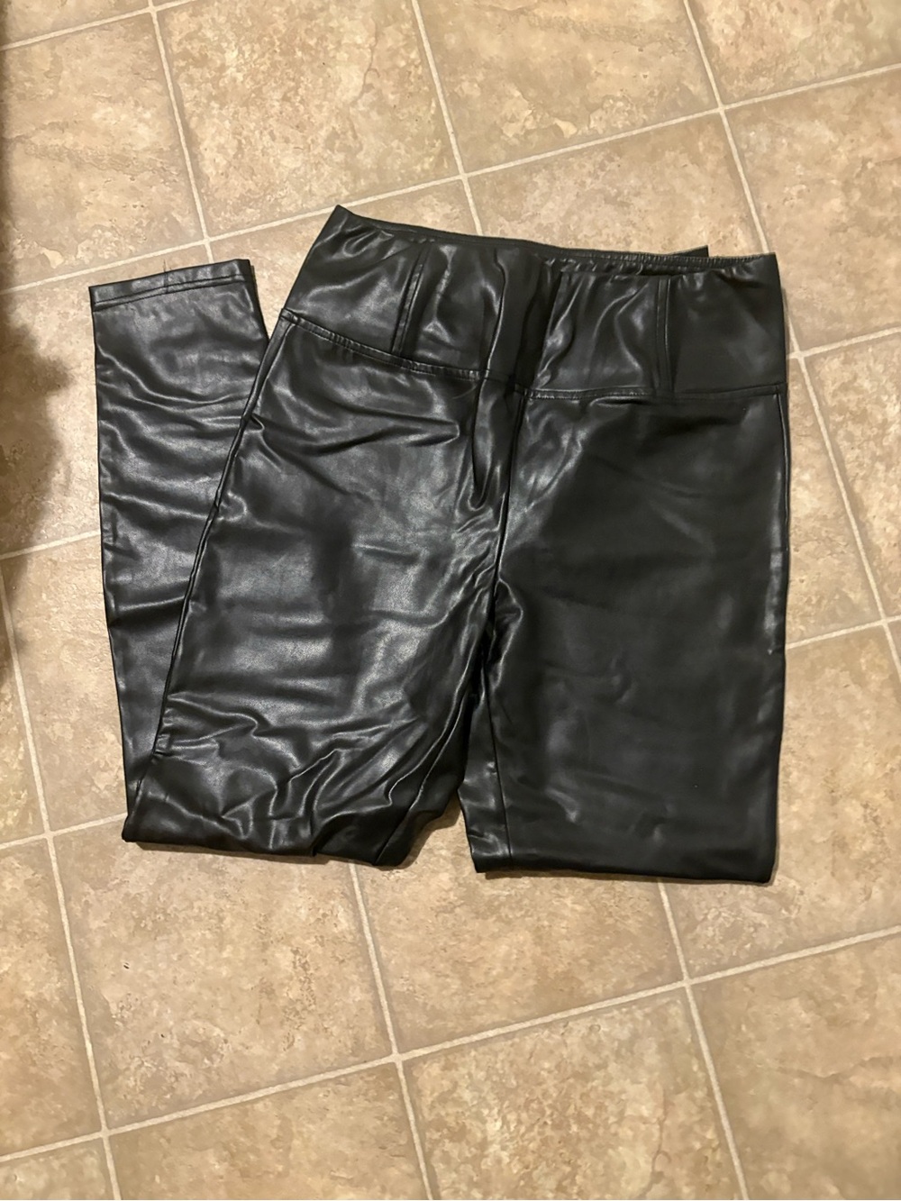 Black Faux Leather women’s Pants